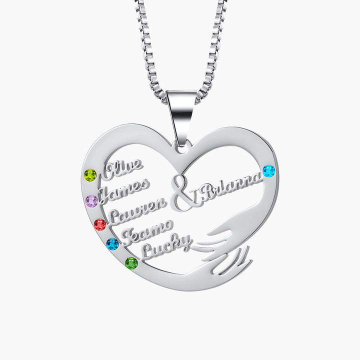 Personalized Necklace - Mom's Hug 