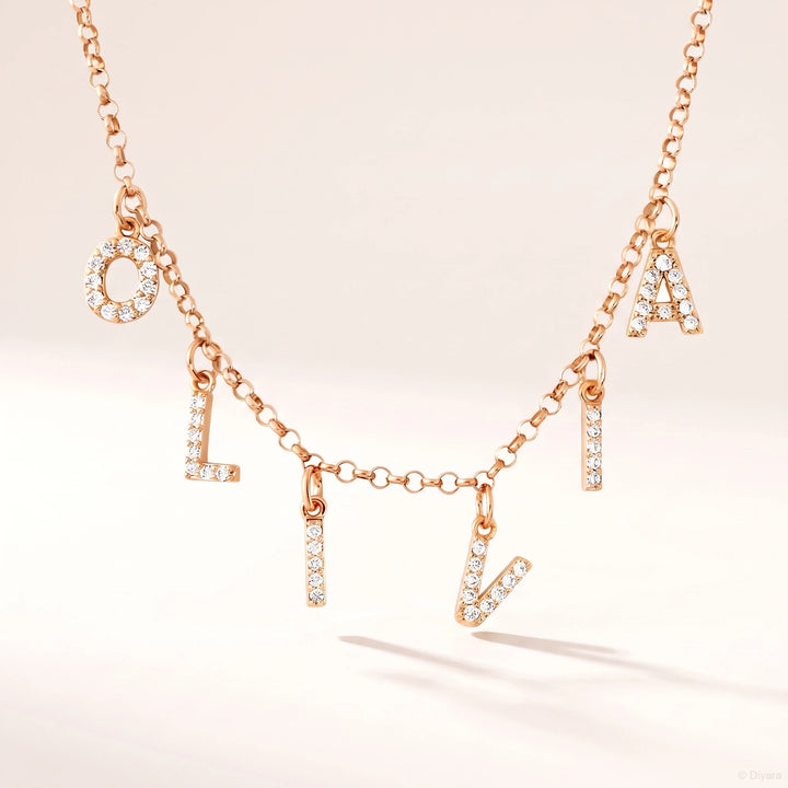 Collier Prénom Lettres séparées