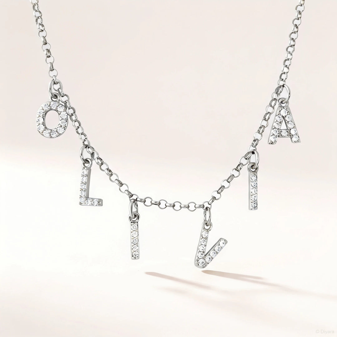 Collier Prénom Lettres séparées