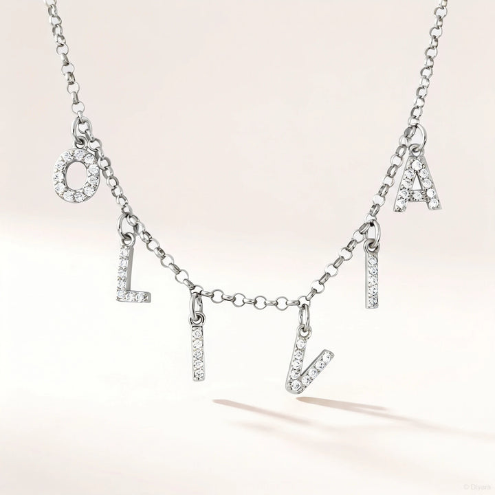 Collier Prénom Lettres séparées