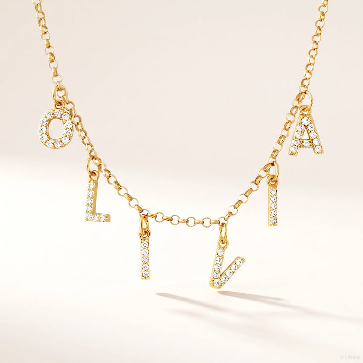 Collier Prénom Lettres séparées