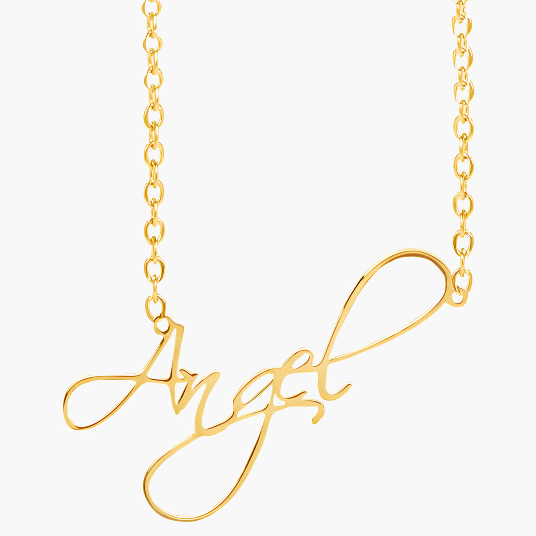 Handwritten Style Name Necklace 