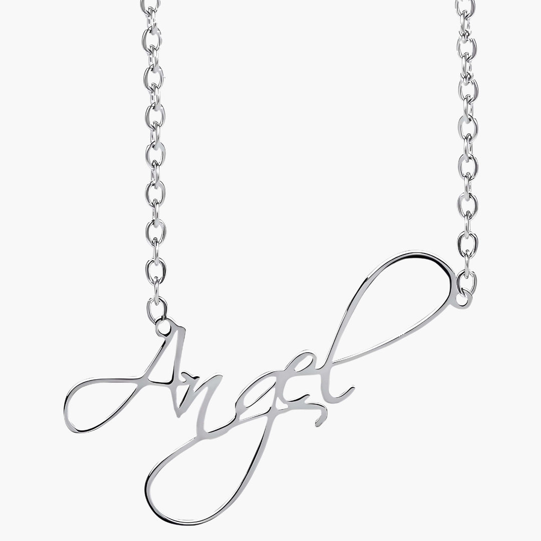 Handwritten Style Name Necklace 